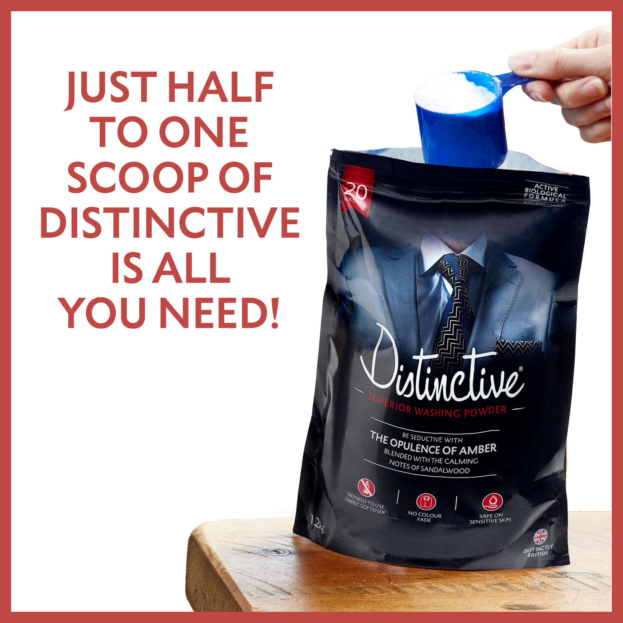 Just a half to 1 scoop is all you need.