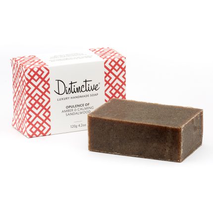 Luxurious masculine Opulence of Amber balanced with calming sandalwood soap bar