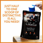 Use half to a scoop of Distinctive for every full load