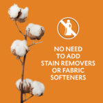 with Distinctive washing powder you don't add a stain remover or a fabric softener