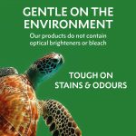 Tough on stains and odours - gentle on the environment