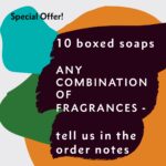 10 boxed soaps - Free Delivery - Any Fragrances - tell us in the order notes!